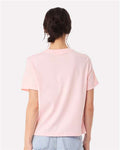 BELLA + CANVAS 6110 Women's 6 oz. Heavyweight Tee - Soft Pink - model back