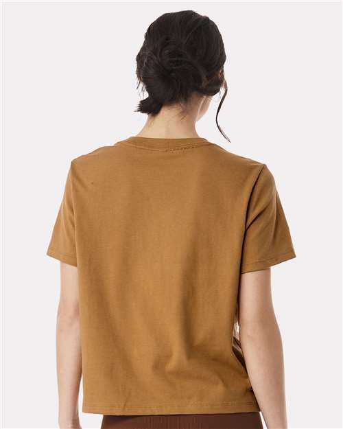 BELLA + CANVAS 6110 Women's 6 oz. Heavyweight Tee - Toast - model back