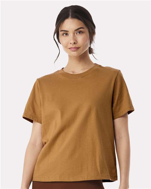 BELLA + CANVAS 6110 Women's 6 oz. Heavyweight Tee - Toast - model front