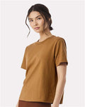 BELLA + CANVAS 6110 Women's 6 oz. Heavyweight Tee - Toast - model side
