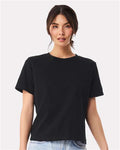 BELLA + CANVAS 6110 Women's 6 oz. Heavyweight Tee - Vintage Black - model front