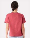 BELLA + CANVAS 6110 Women's 6 oz. Heavyweight Tee - Vintage Red - model back