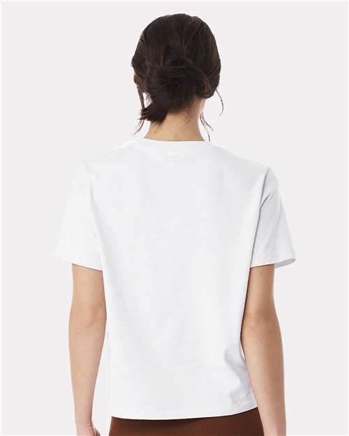 BELLA + CANVAS 6110 Women's 6 oz. Heavyweight Tee - White - model back