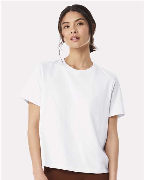 BELLA + CANVAS 6110 Women's 6 oz. Heavyweight Tee - White - model front
