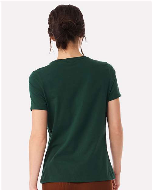 BELLA + CANVAS 6400 Women’s Relaxed Jersey Tee - Forest - model back