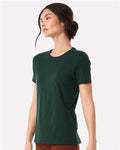 BELLA + CANVAS 6400 Women’s Relaxed Jersey Tee - Forest - model side