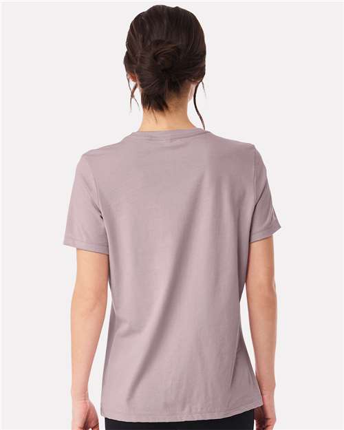 BELLA + CANVAS 6400 Women’s Relaxed Jersey Tee - Pink Gravel - model back