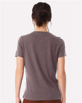 BELLA + CANVAS 6400 Women’s Relaxed Jersey Tee - Purple Storm - model back