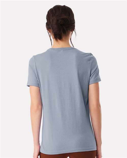 BELLA + CANVAS 6400 Women’s Relaxed Jersey Tee - Vintage Denim - model back