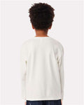 BELLA + CANVAS 3511Y Youth 6oz. Heavyweight Long Sleeve Tee - Vintage White - model back
