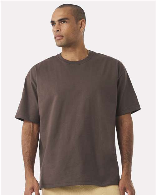 BELLA + CANVAS 4610 Unisex 7.5 oz Heavyweight Tee - Cocoa - model front