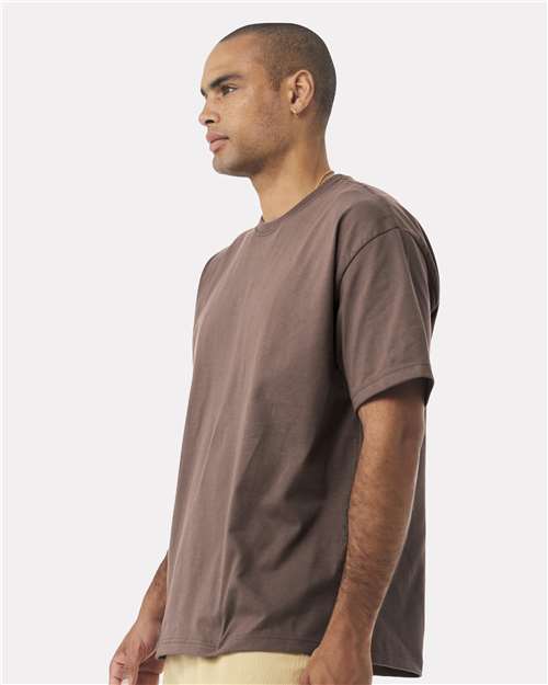 BELLA + CANVAS 4610 Unisex 7.5 oz Heavyweight Tee - Cocoa - model side