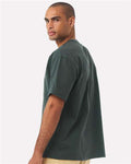 BELLA + CANVAS 4610 Unisex 7.5 oz Heavyweight Tee - Hunter Green - model back