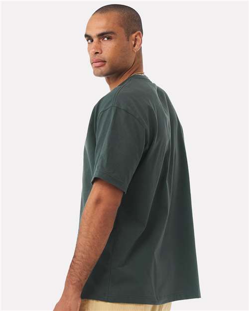 BELLA + CANVAS 4610 Unisex 7.5 oz Heavyweight Tee - Hunter Green - model back