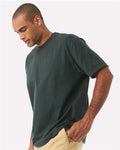 BELLA + CANVAS 4610 Unisex 7.5 oz Heavyweight Tee - Hunter Green - model side