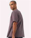 BELLA + CANVAS 4610 Unisex 7.5 oz Heavyweight Tee - Purple Storm - model back