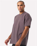 BELLA + CANVAS 4610 Unisex 7.5 oz Heavyweight Tee - Purple Storm - model side