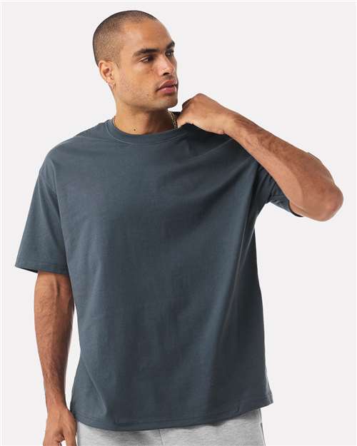 BELLA + CANVAS 4610 Unisex 7.5 oz Heavyweight Tee - Vintage Navy - model front