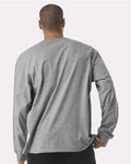 BELLA + CANVAS 4651 Unisex 7.5 oz Heavyweight Long Sleeve Tee - Athletic Heather - model back
