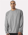 BELLA + CANVAS 4651 Unisex 7.5 oz Heavyweight Long Sleeve Tee - Athletic Heather - model front