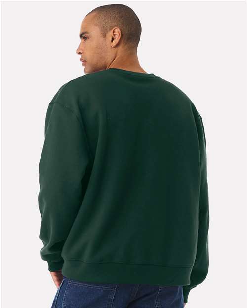 BELLA + CANVAS 4711 Unisex 10 oz. Heavyweight Crewneck Sweatshirt - Forest - model back