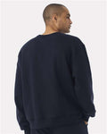 BELLA + CANVAS 4711 Unisex 10 oz. Heavyweight Crewneck Sweatshirt - Navy - model back