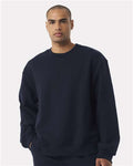 BELLA + CANVAS 4711 Unisex 10 oz. Heavyweight Crewneck Sweatshirt - Navy - model front