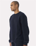 BELLA + CANVAS 4711 Unisex 10 oz. Heavyweight Crewneck Sweatshirt - Navy - model side