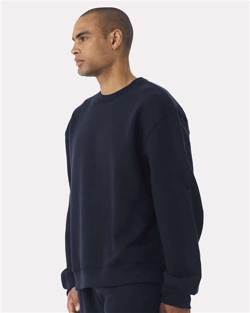 BELLA + CANVAS 4711 Unisex 10 oz. Heavyweight Crewneck Sweatshirt - Navy - model side