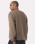 BELLA + CANVAS 4711 Unisex 10 oz. Heavyweight Crewneck Sweatshirt - Vintage Brown - model back