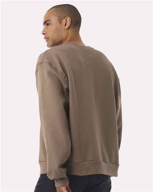 BELLA + CANVAS 4711 Unisex 10 oz. Heavyweight Crewneck Sweatshirt - Vintage Brown - model back