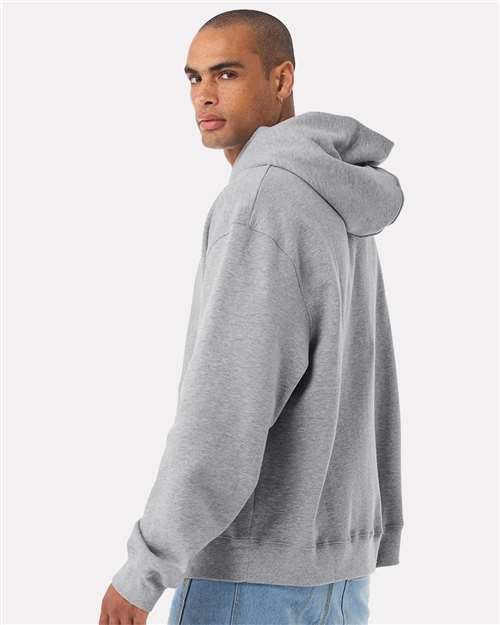 BELLA + CANVAS 4719 Unisex 10 oz. Heavyweight Hoodie Sweatshirt - Athletic Heather - model back