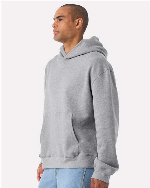 BELLA + CANVAS 4719 Unisex 10 oz. Heavyweight Hoodie Sweatshirt - Athletic Heather - model side