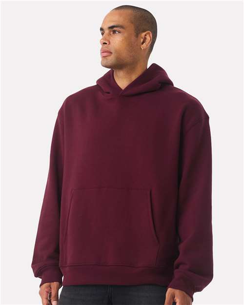 BELLA + CANVAS 4719 Unisex 10 oz. Heavyweight Hoodie Sweatshirt - Maroon - model front