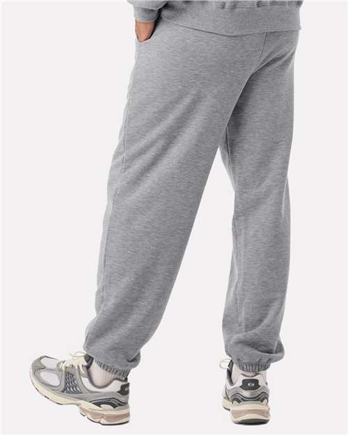 BELLA + CANVAS 4737 Unisex 10 oz. Heavyweight Sweatpants - Athletic Heather - model back