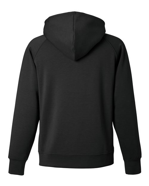J. America 8750 Unisex Apex Fleece Hooded Sweatshirt - Black - back