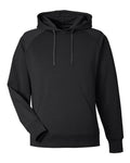 J. America 8750 Unisex Apex Fleece Hooded Sweatshirt - Black - front
