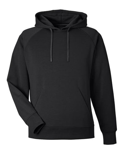 J. America 8750 Unisex Apex Fleece Hooded Sweatshirt - Black - front