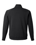 J. America 8751 Unisex Apex Fleece Quarter-Zip Sweatshirt - Black - back