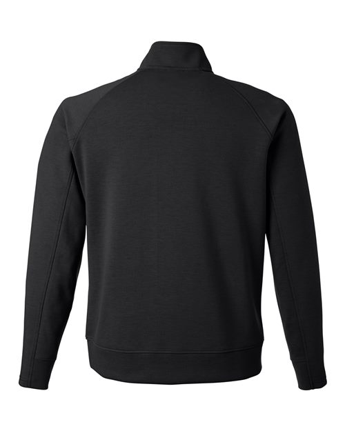 J. America 8751 Unisex Apex Fleece Quarter-Zip Sweatshirt - Black - back