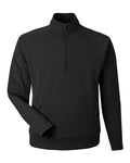 J. America 8751 Unisex Apex Fleece Quarter-Zip Sweatshirt - Black - front