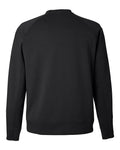 J. America 8752 Unisex Apex Fleece Crewneck Sweatshirt - Black - back