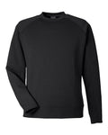 J. America 8752 Unisex Apex Fleece Crewneck Sweatshirt - Black - front