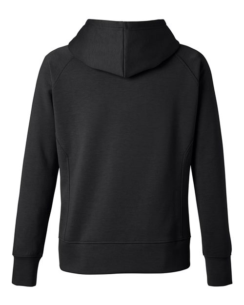 J. America 8753 Women's Apex Fleece Hooded Sweatshirt - Black - back