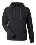 J. America 8753 Women's Apex Fleece Hooded Sweatshirt - Black - front