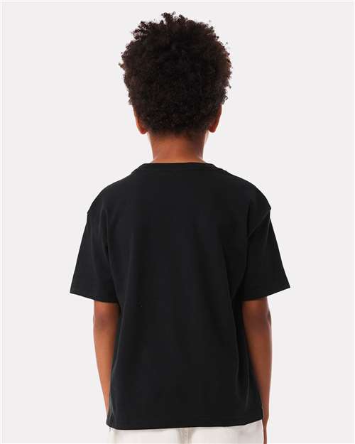 BELLA + CANVAS 3010Y Youth 6 oz. Heavyweight Tee - Black - model back
