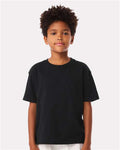 BELLA + CANVAS 3010Y Youth 6 oz. Heavyweight Tee - Black - model front