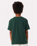 BELLA + CANVAS 3010Y Youth 6 oz. Heavyweight Tee - Forest - model back