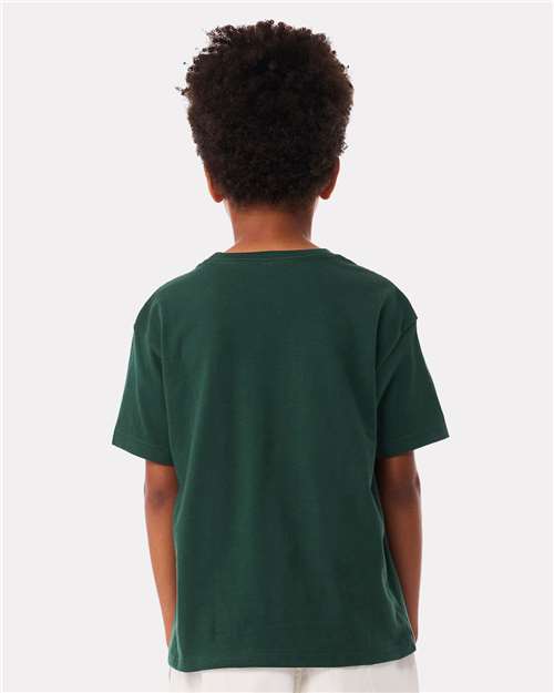 BELLA + CANVAS 3010Y Youth 6 oz. Heavyweight Tee - Forest - model back