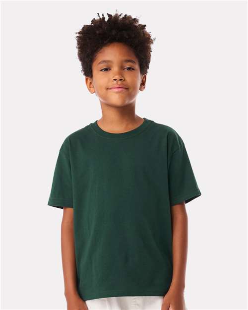 BELLA + CANVAS 3010Y Youth 6 oz. Heavyweight Tee - Forest - model front